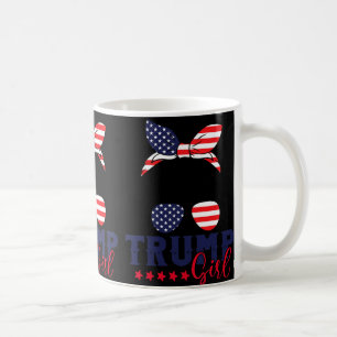Caneca De Café Trump Girl Messy Bun Trump 2024 Eleição Americana