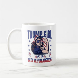 Caneca De Café Trump Girl sem desculpas mulheres republicanas eng