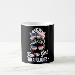 Caneca De Café Trump Girl Sem Desculpas Vintage com trocadilhos