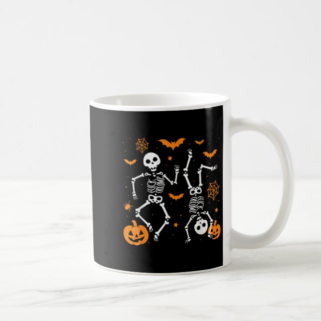 Caneca De Café Trump Hallloween Skeleton Funny  (Direita)