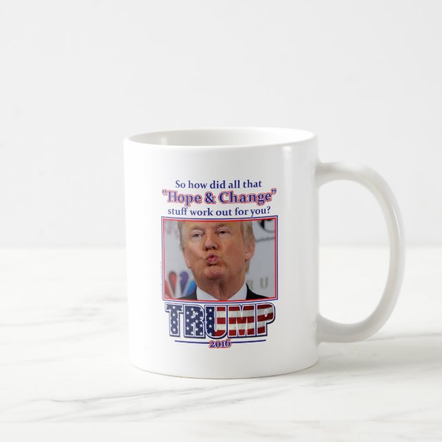 Caneca De Café Trump-Hope-and-Change (Direita)