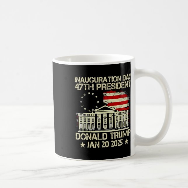 Caneca De Café Trump Inauguration Day 2025 47th Presidente dos Es (Direita)