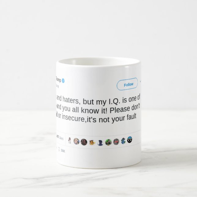 Caneca De Café Trump - Invejadores e Perdedores! (Centro)