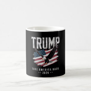 Caneca De Café Trump Leve a América de Volta Eleição 2024 Vintage