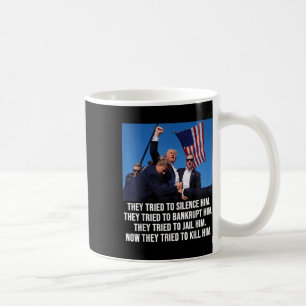 Caneca De Café Trump Lives, Trump Fight-briga - Luta 2024