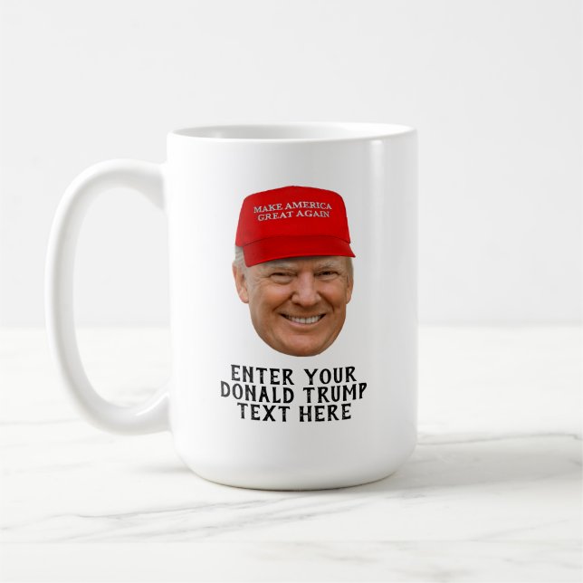 CANECA DE CAFÉ TRUMP MAGA DE DONALD PERSONALIZADO (Esquerda)