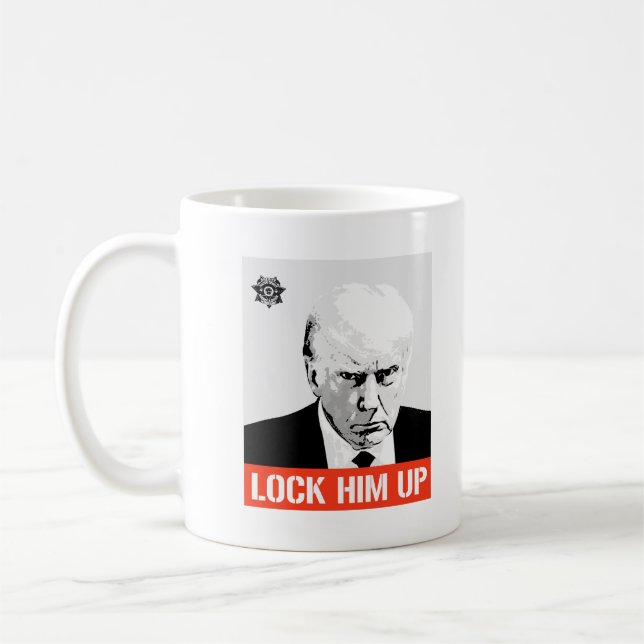 Caneca De Café Trump Mugshot (Esquerda)