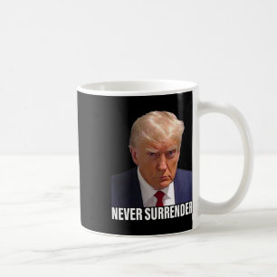 Caneca De Café Trump Mugshot Nunca Entregue Homens