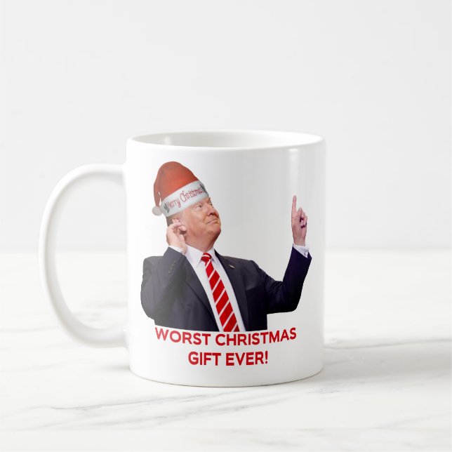 Caneca De Café Trump, o pior presente de Natal de sempre! (Esquerda)