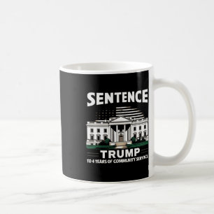 Caneca De Café Trump Para 4 Anos De Serviço Comunitário Pro Trump