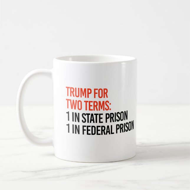 Caneca De Café Trump para dois termos (Esquerda)
