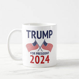 Caneca De Café Trump Para Presidente 2024