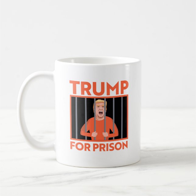 Caneca De Café Trump para Prisão (Esquerda)