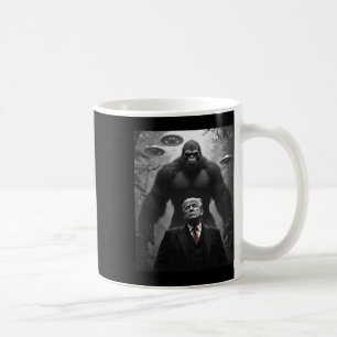Caneca De Café Trump Pé Grande Ufo Encontro Alienígena Visitação