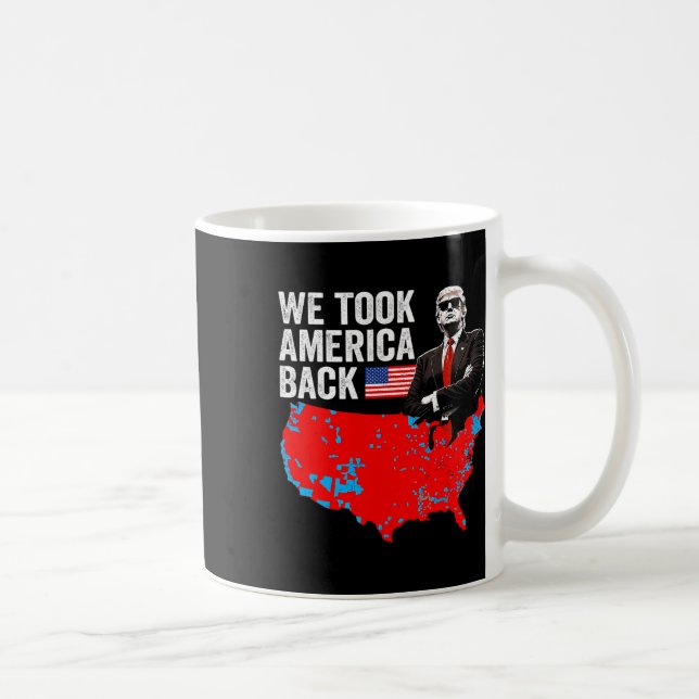 Caneca De Café Trump Pegamos America Ck - Pai Leve a América (Direita)