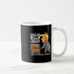 Caneca De Café Trump Presidencial Biblioteca Funny Anti Trump