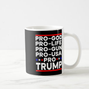 Caneca De Café Trump Pró Arma Pró Vida Pró Deus Pró EUA Republica