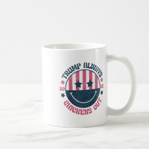 Caneca De Café Trump Sempre Desiste Engraçado Taco Americano