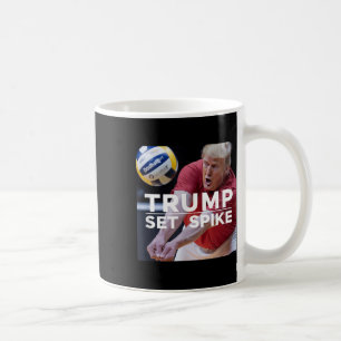 Caneca De Café Trump Set Spike Engraçado Jogador Político De Vole