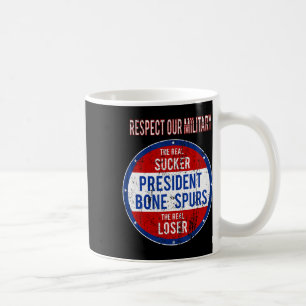 Caneca De Café Trump Sucker Perdido Nós Respeitamos O Nosso Milit