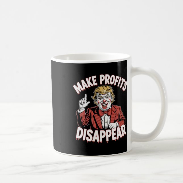 Caneca De Café Trump Tariffs Recession Meme Make Profits Disappea (Direita)