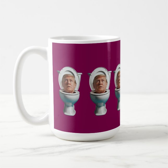 Caneca De Café Trump Toilet Mug (Esquerda)