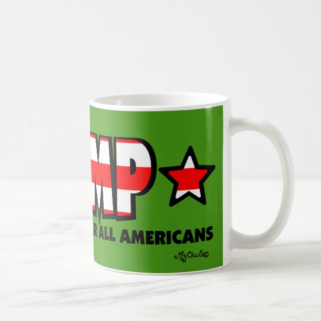 Caneca De Café Trump! Uma América melhor para todos! MUG VERDE (Direita)