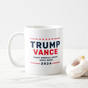 Caneca De Café Trump Vance 2024 Presidente VP