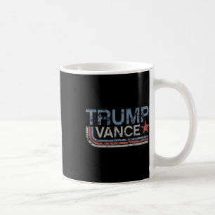 Caneca De Café Trump Vance 2025 Vintage Grunge Retro Listra Retro