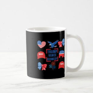 Caneca De Café Trump Vance Kennedy Coquete Arco Voto Presidencial