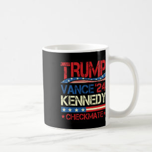 Caneca De Café Trump Vance Kennedy Xeque-Mate 2025 Eleição Republ