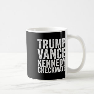 Caneca De Café Trump Vance Kennedy Xeque-Mate 2025 Presidência Re