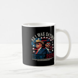 Caneca De Café Trump Vance Trump Vintage 2025 Como eu estava dize