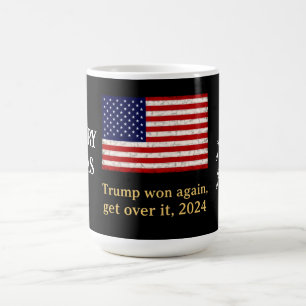 Caneca De Café Trump venceu de novo supere o seu 2024 com Trump