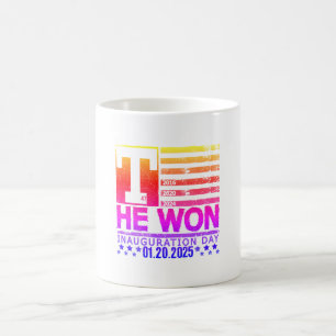 Caneca De Café Trump Won 2024 20 de janeiro de 2025 Dia da Inau