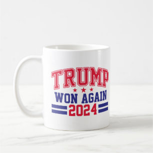 Caneca De Café Trump Won Novamente 2024