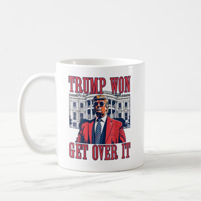 Caneca De Café Trump Won supera isso 2024 Presidente 47º (Esquerda)