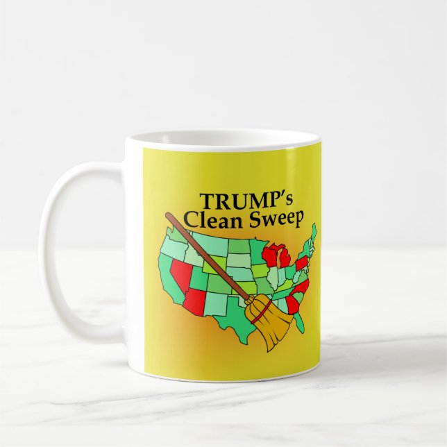 Caneca De Café Trump's Clean Sweep Mug (Esquerda)