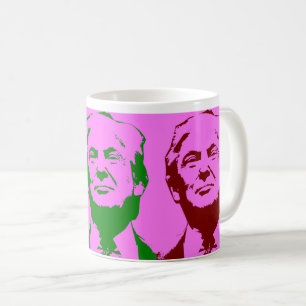 Caneca De Café Trunfo 2020 do voto do pop art de Donald Trump