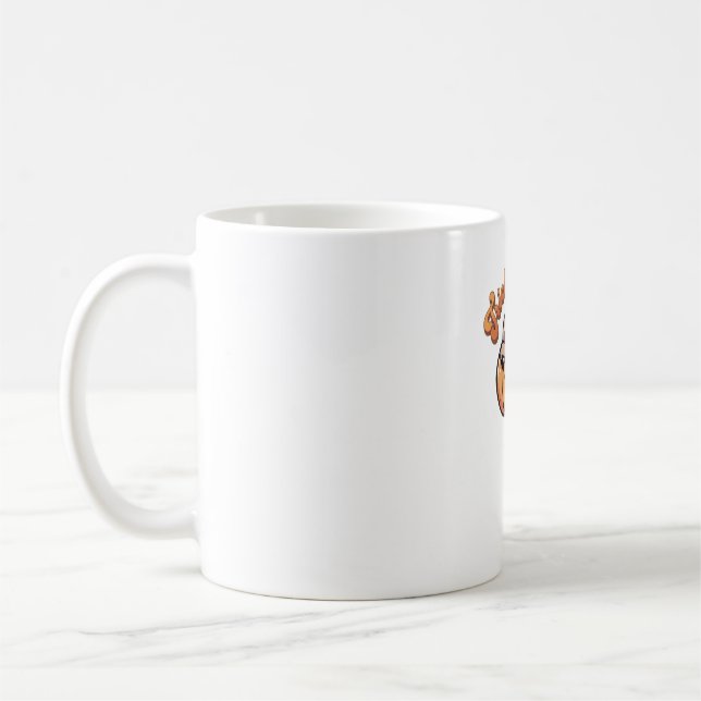 Caneca De Café Truque de Lama de Halloween ou Pumpkin de Lama de  (Esquerda)
