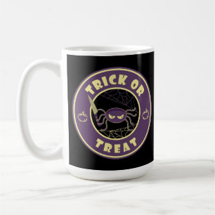 Caneca De Café Truque ou tratamento da aranha-do-halloween Starbu