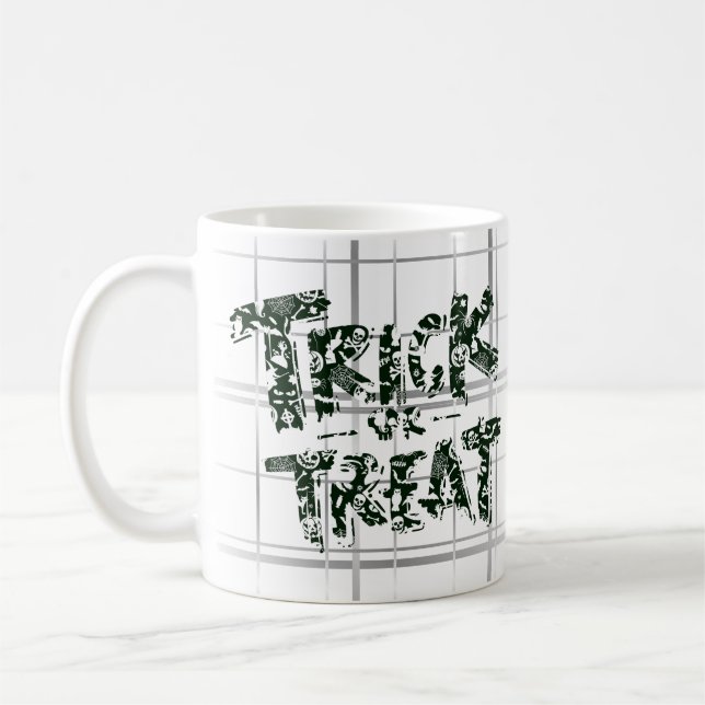 Caneca De Café Truque ou Tratar.w (Esquerda)