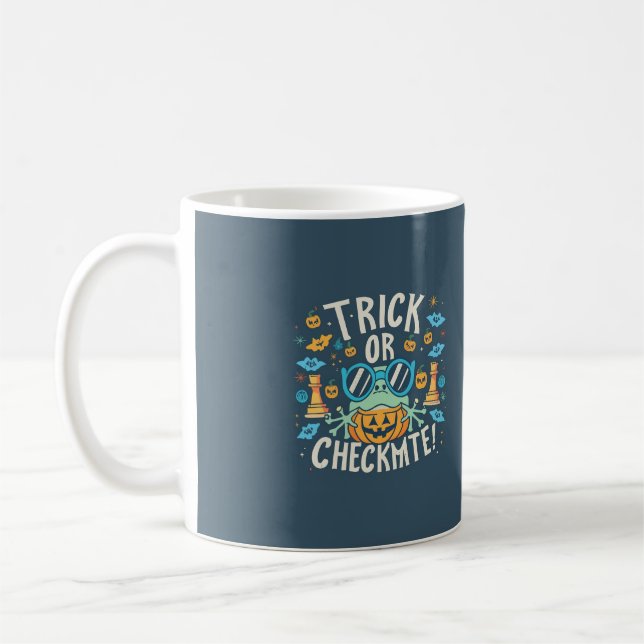 Caneca De Café Truque ou xeque-mate (Esquerda)
