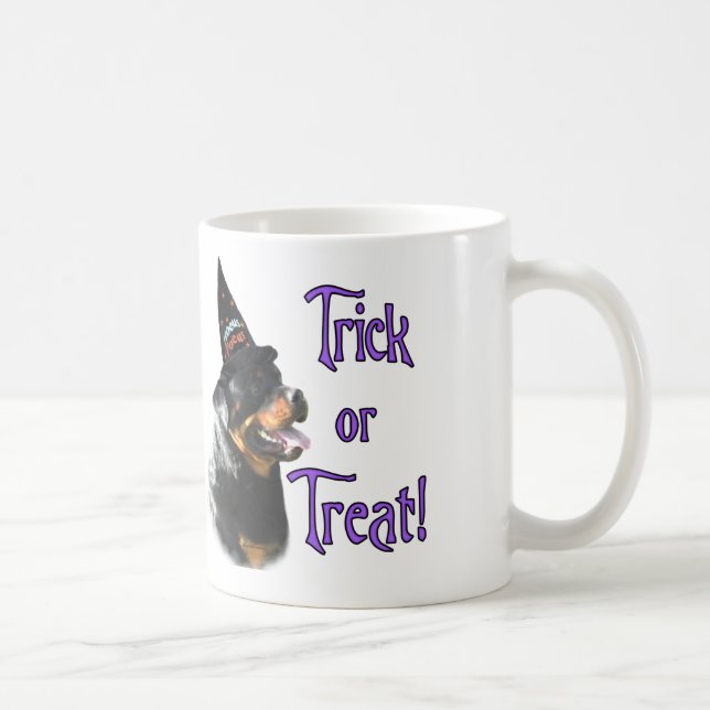 Caneca De Café Truque Rottweiler (Direita)
