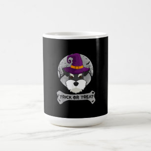 Caneca De Café Truque Schnauzer Ou Cão Engraçado No Dia Das Bru