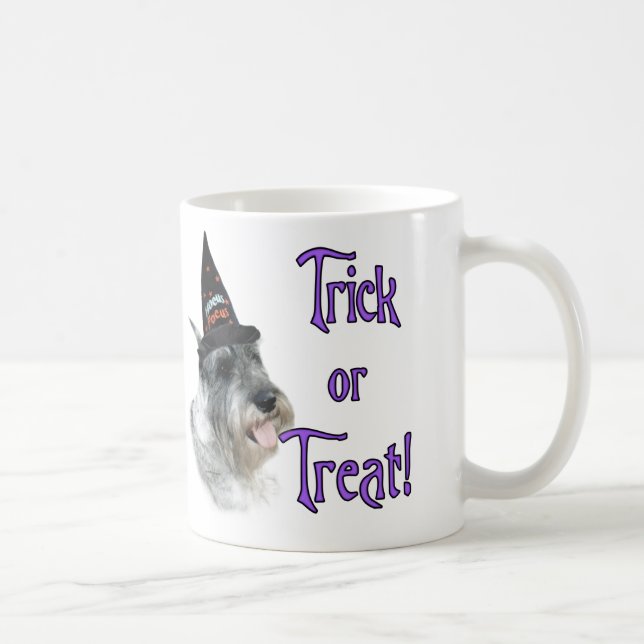 Caneca De Café Truque Schnauzer Padrão (Direita)