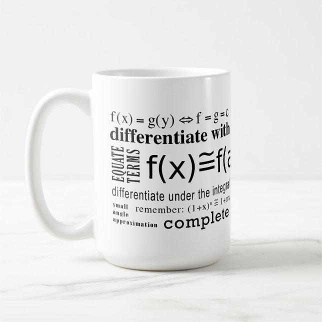 Caneca De Café Truques da matemática (Esquerda)