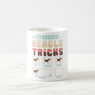 Caneca De Café Truques de Beagle Stubborn
