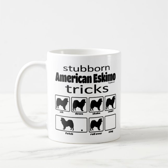 Caneca De Café Truques Eskimo Americanos Stubborn (Esquerda)