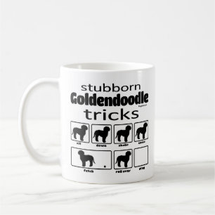 Caneca De Café Truques teimosos de Goldendoodle